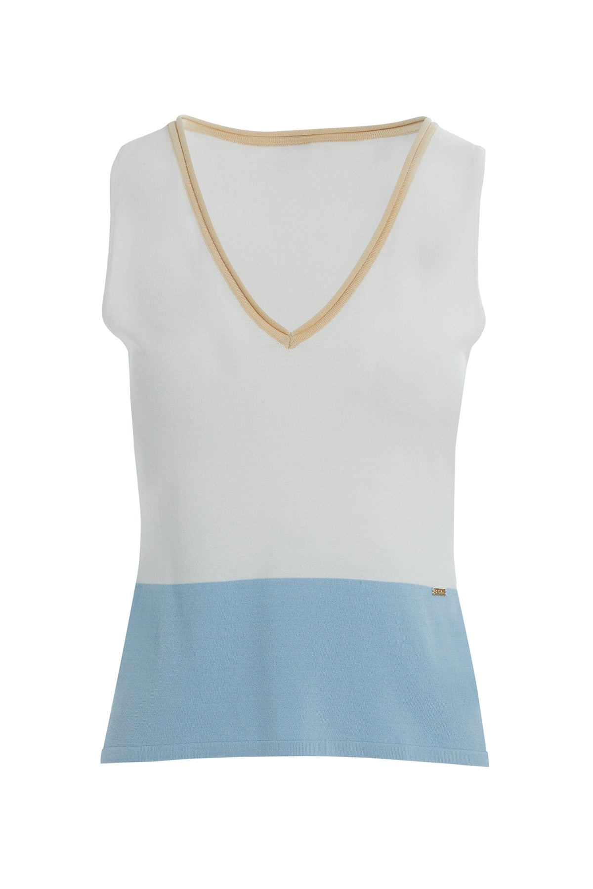 Garni Detaylı Kalın Askı Bluz