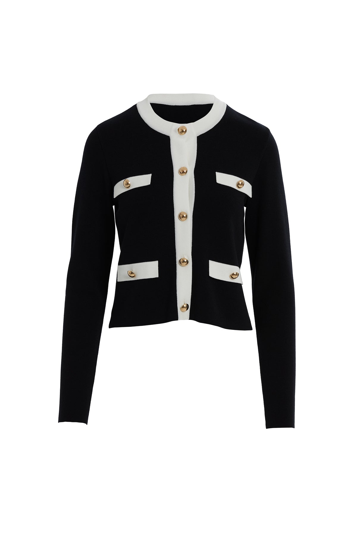 Düğme Detaylı Uzun Kollu Triko Hırka