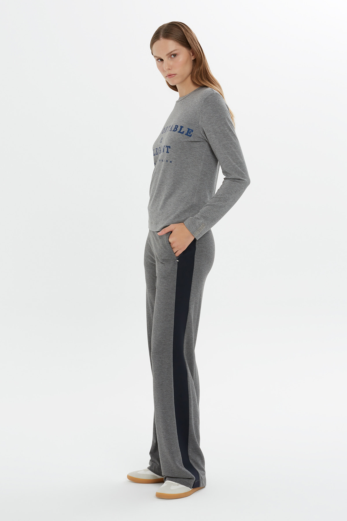 Baskılı Uzun Kollu T-Shirt