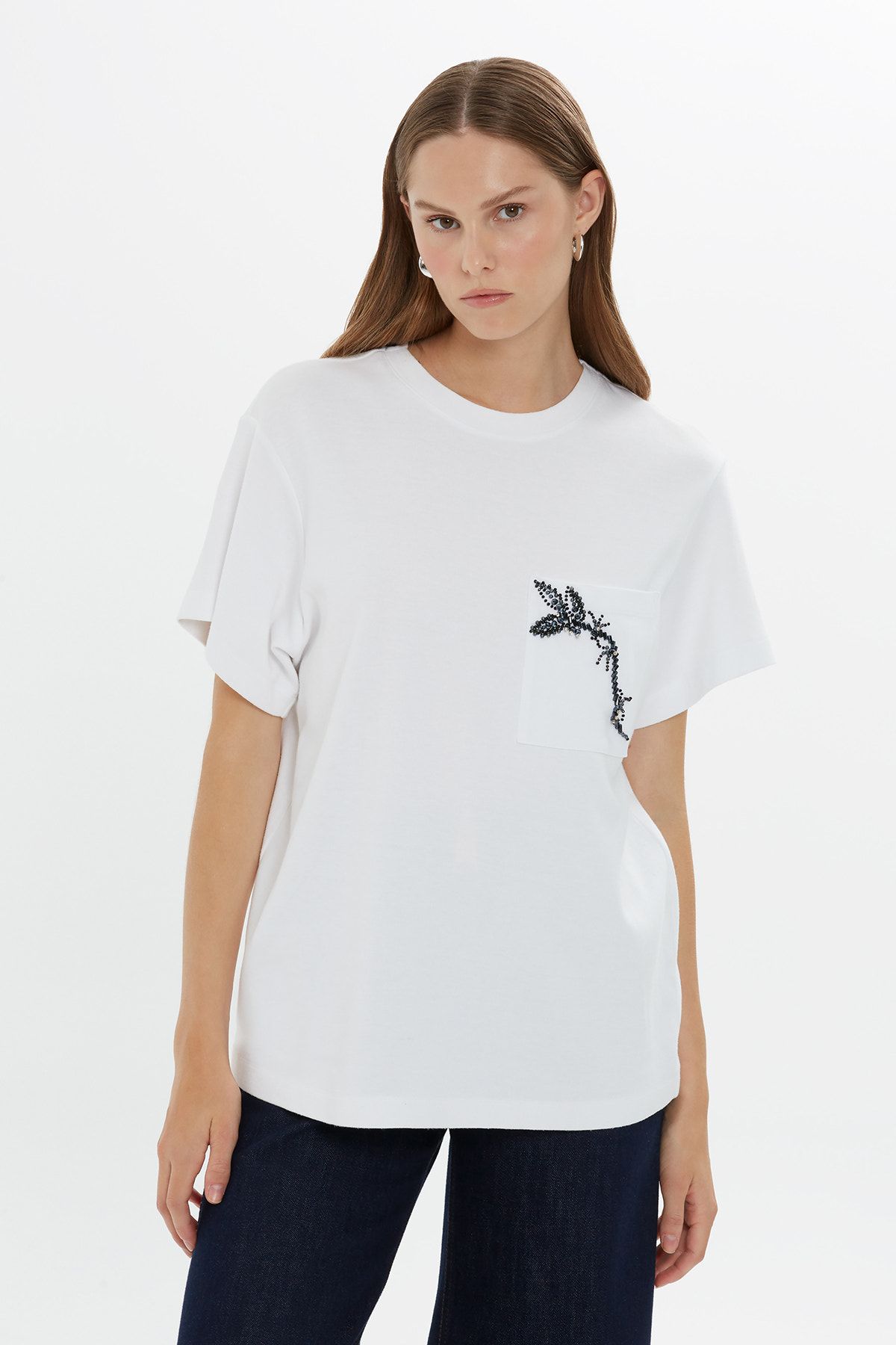 Kısa Kollu Klasik Coton T-shirt