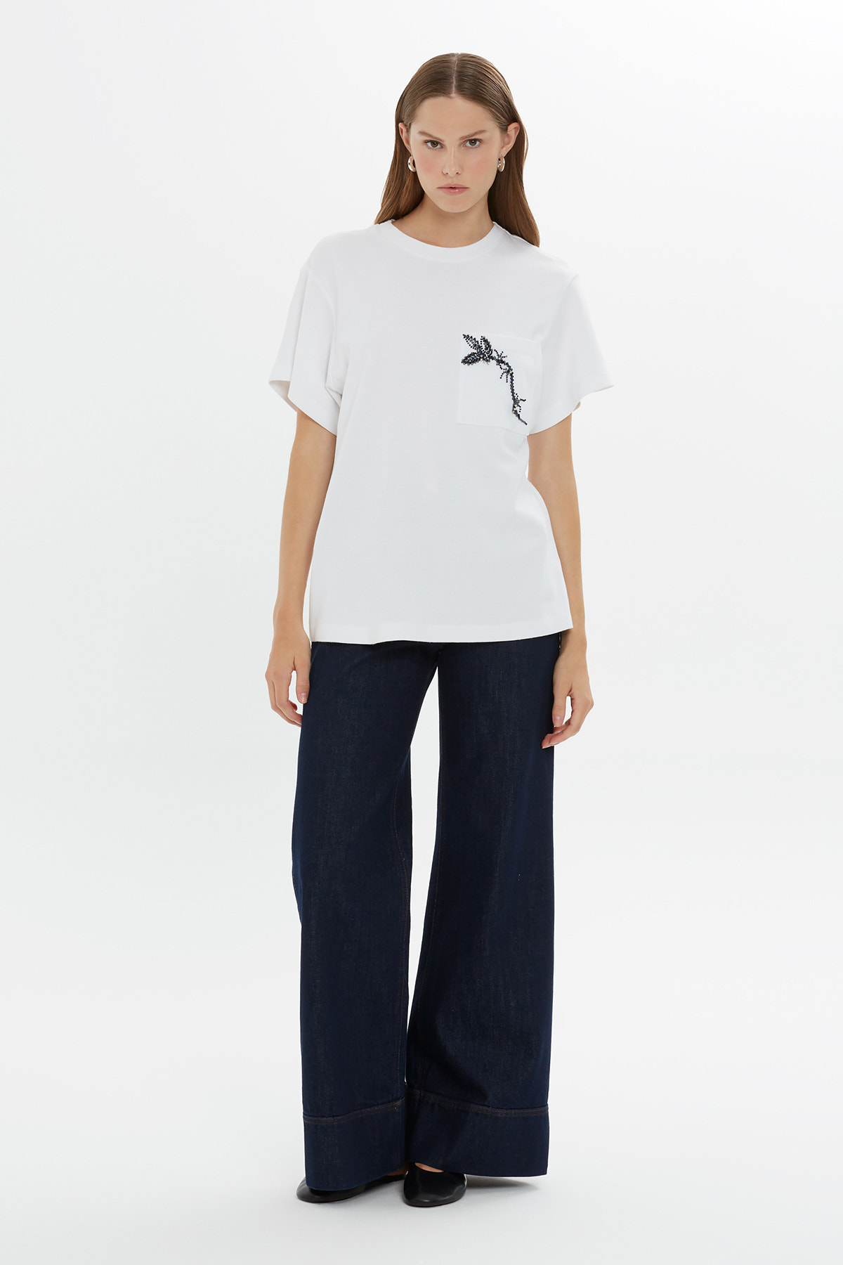 Kısa Kollu Klasik Coton T-shirt