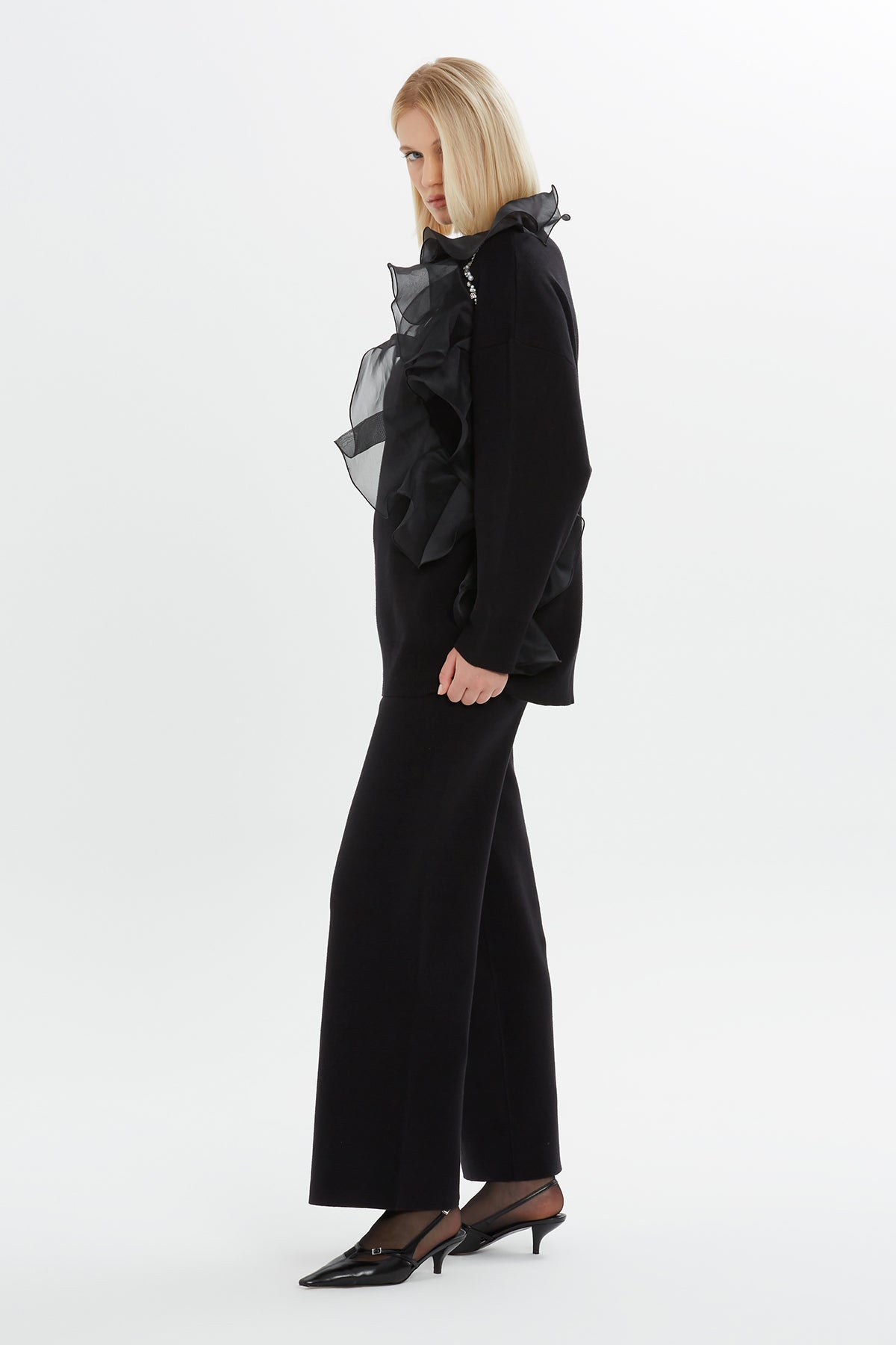 Organze Volan Detaylı Kazak