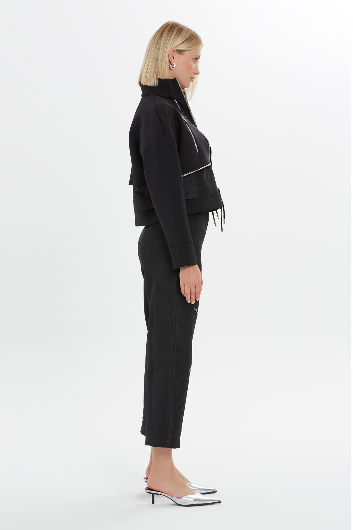 Kontrast Renk Detaylı Hırka