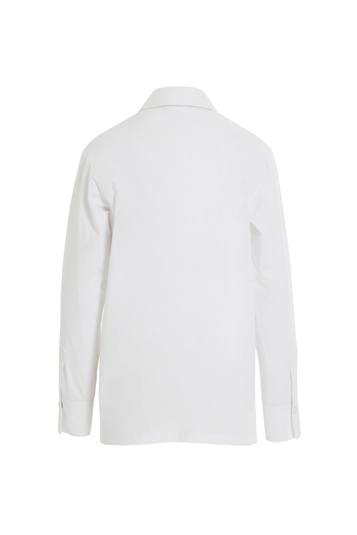 Manşetleri Boncuklu Düğmeli Klasik Gömlek