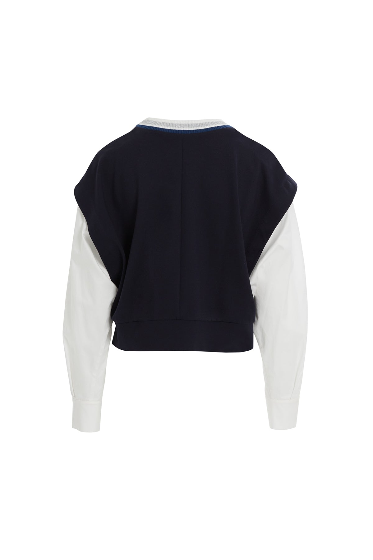 Nakış Detaylı Zincir Dikimli Uzun Kollu Bluz