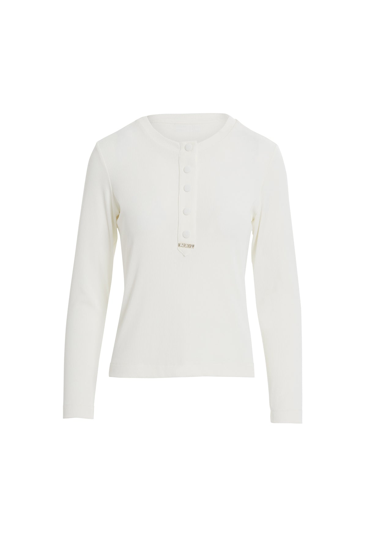 Çıtçıt Kapamalı Ucu Yuvalı İşlemeli Uzun Kollu Bluz