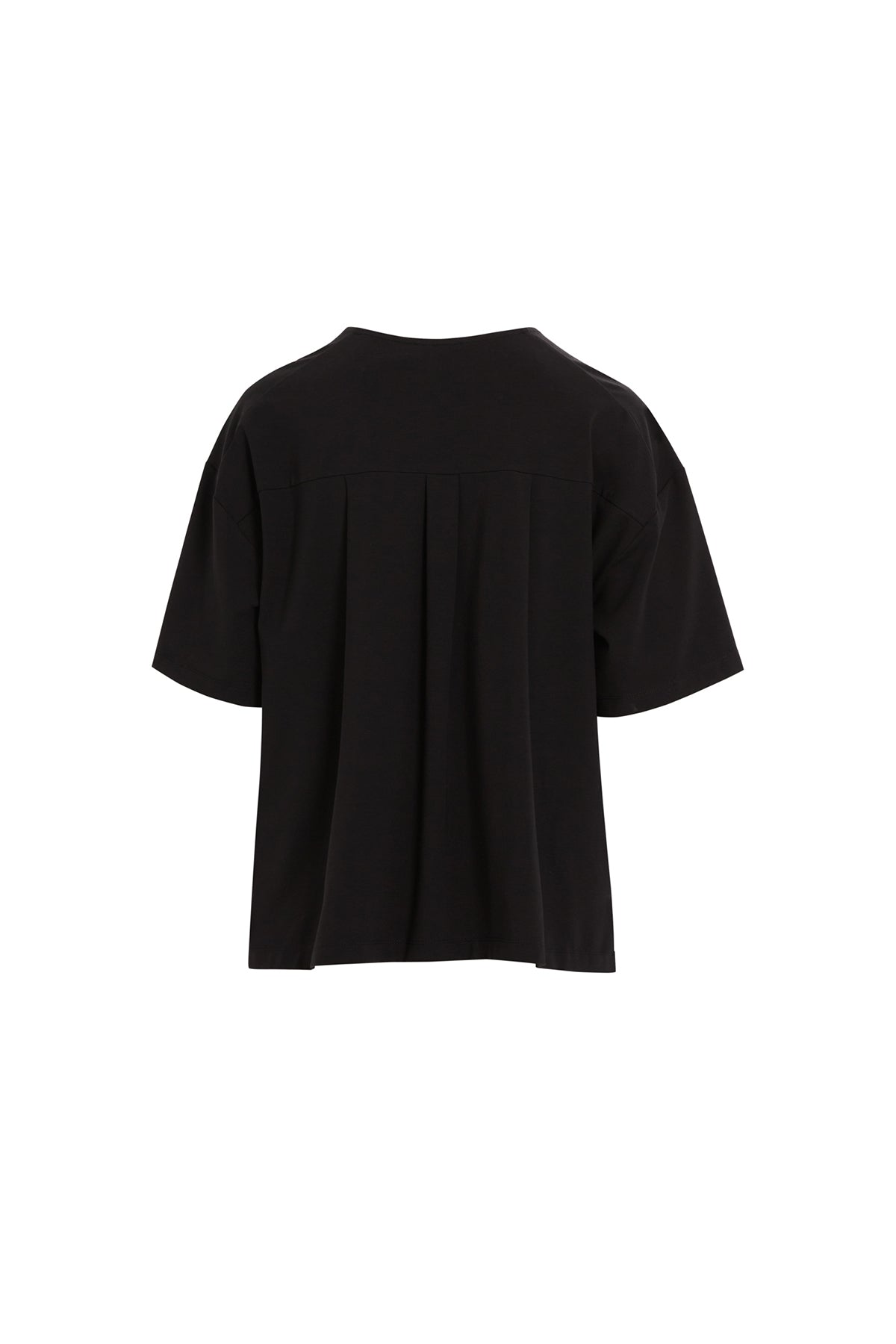 Ön Kısmı Pano Garnili Boncuk İşlemeli Kısa Kollu Bluz