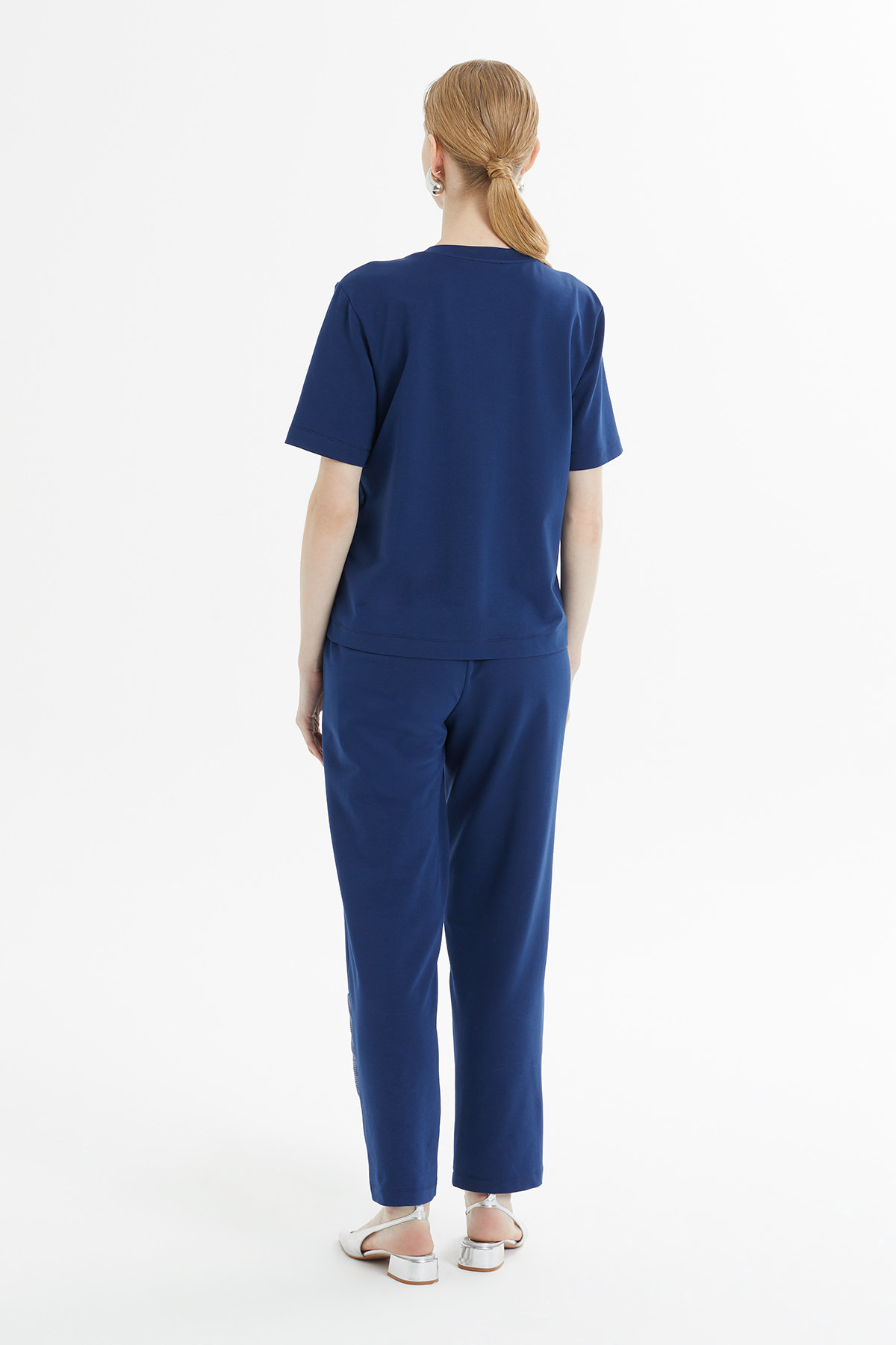 Payet Detaylı Bluz Ve Pantolon Takımı