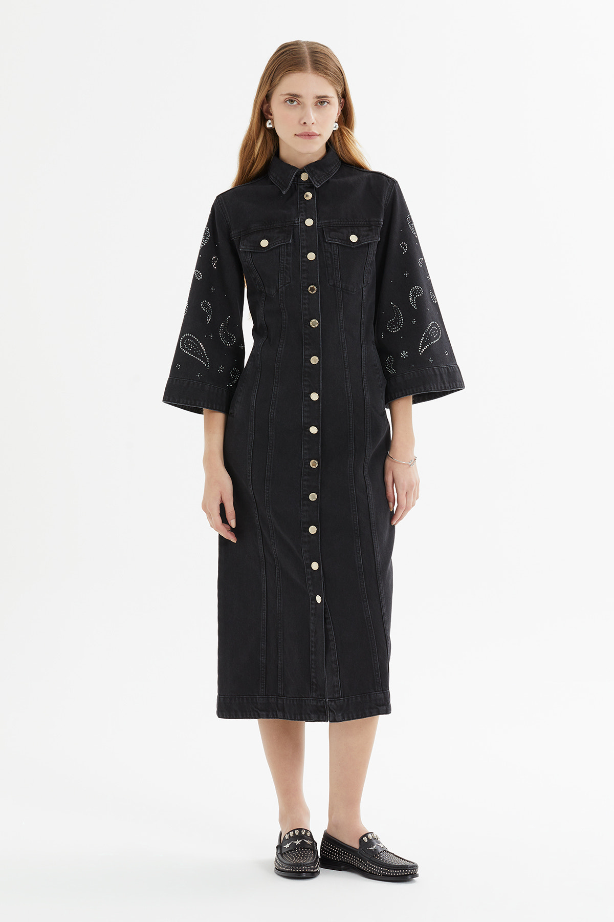 Truvakar Kollu Midi Boy Denim Elbise