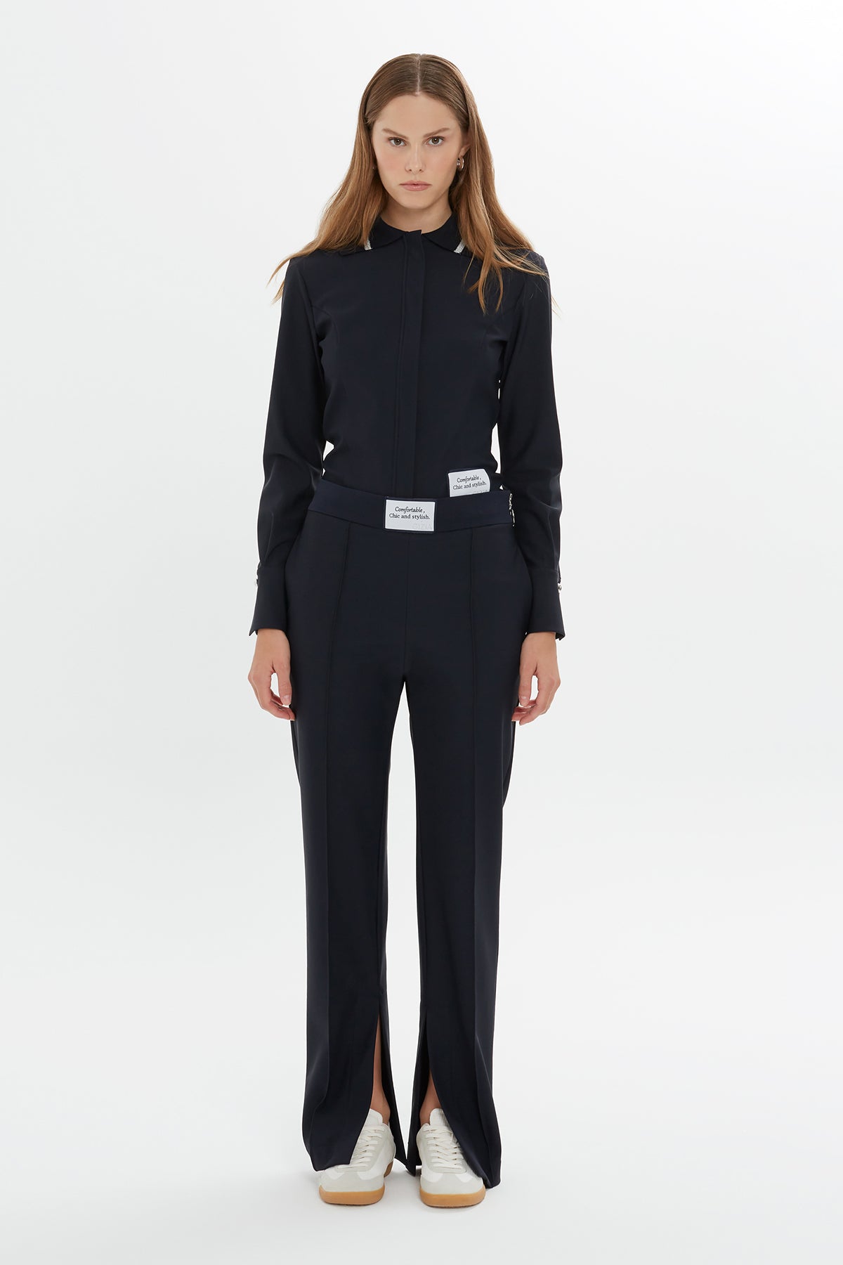 Yan Yırtmaç Detaylı Rahat Eşofman