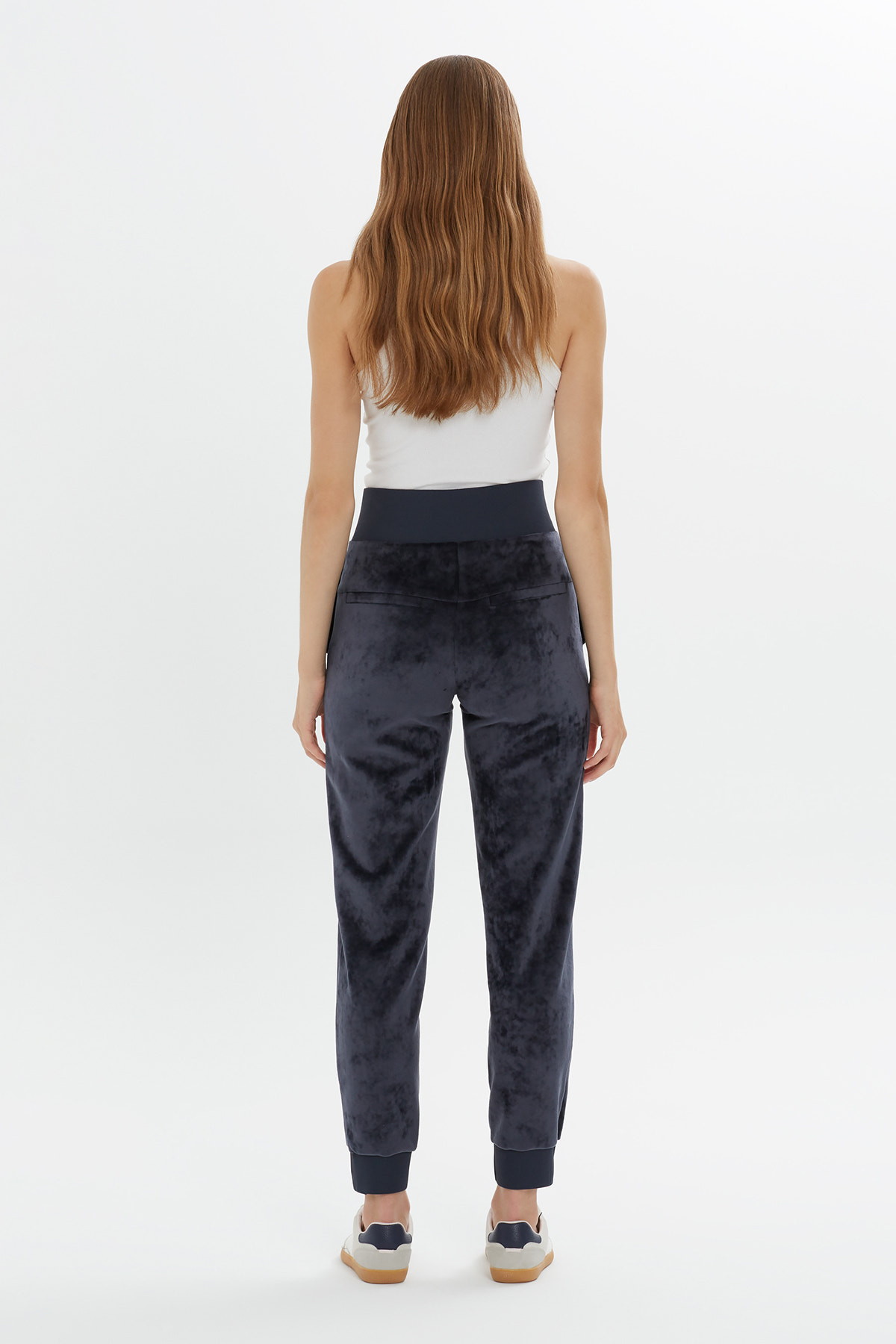 Koyu Kadife Eşofman Altı