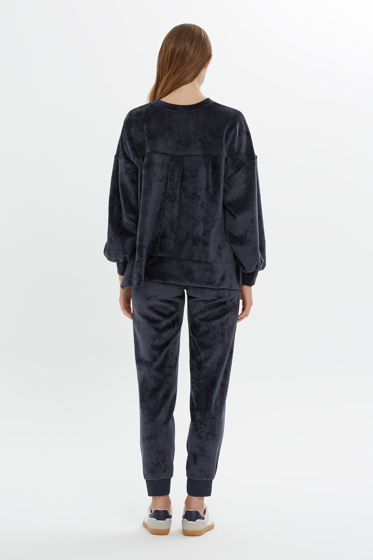 Termal Baskılı Kadife Sweatshirt