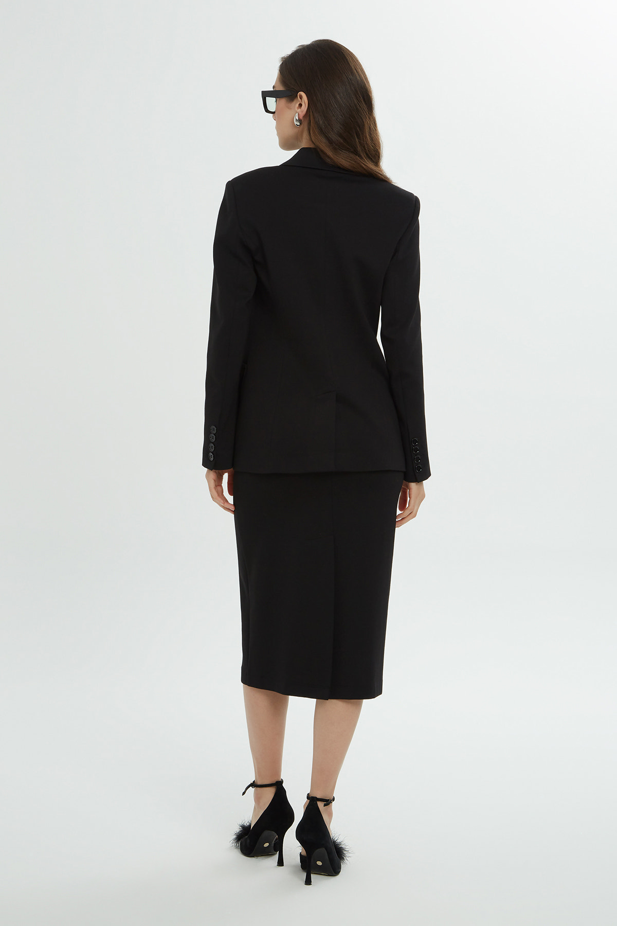 Ceket Ve Kalem Elbise Takım