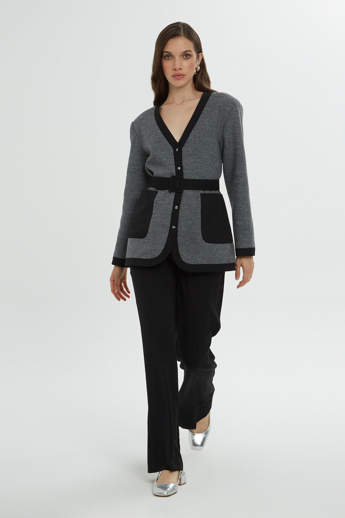 Kemer Detaylı Ve Hırka Takım