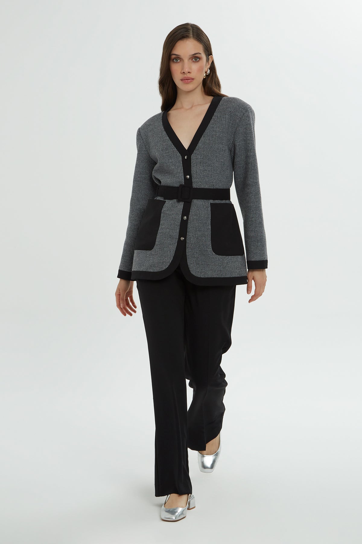 Kemer Detaylı Ve Hırka Takım