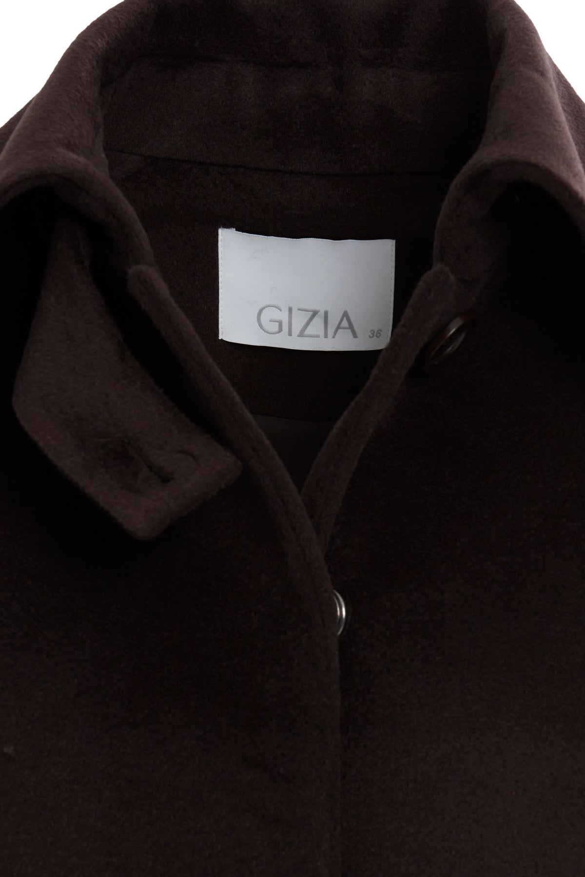 Ceket Yakalı Astarlı Klasik Kaşmir Kaban