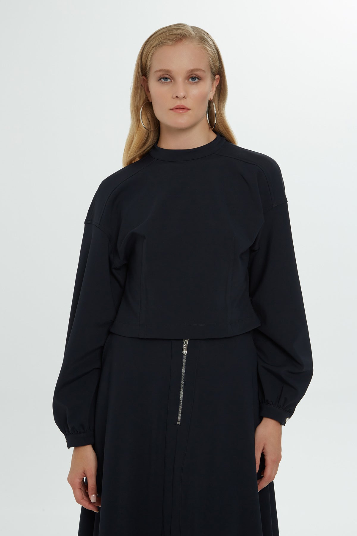 Uzun Kollu Oversize Sweatshirt