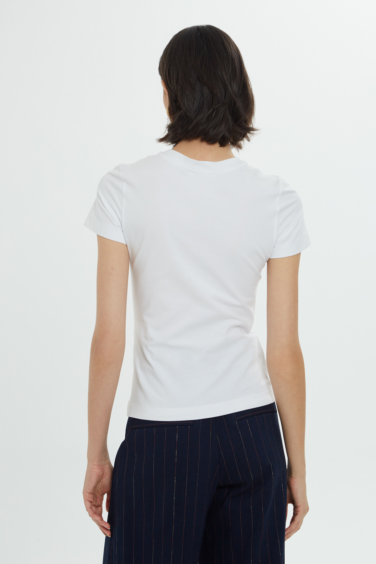 İnci Ve Detaylı Kısa Kollu T-shirt