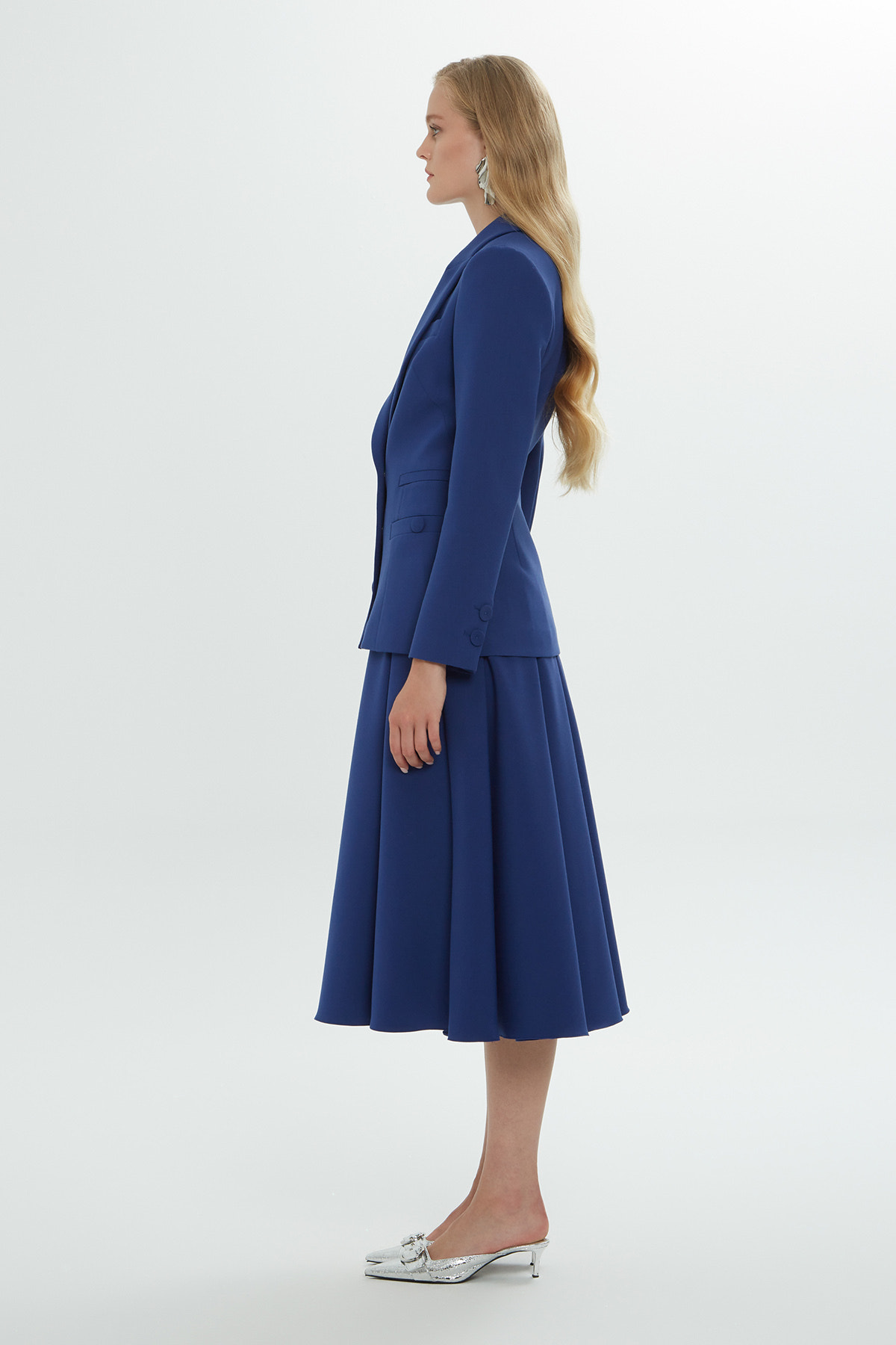 Klasik Düğmeli Blazer Ceket