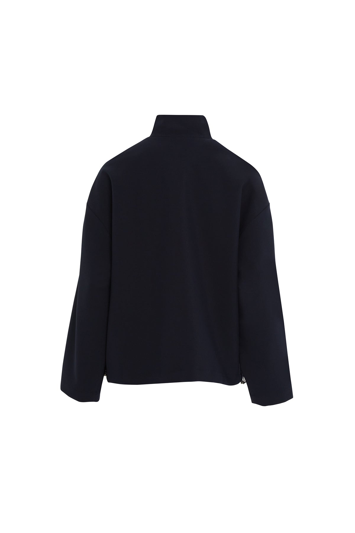 Uzun Kollu Fermuarlı Salaş Ceket