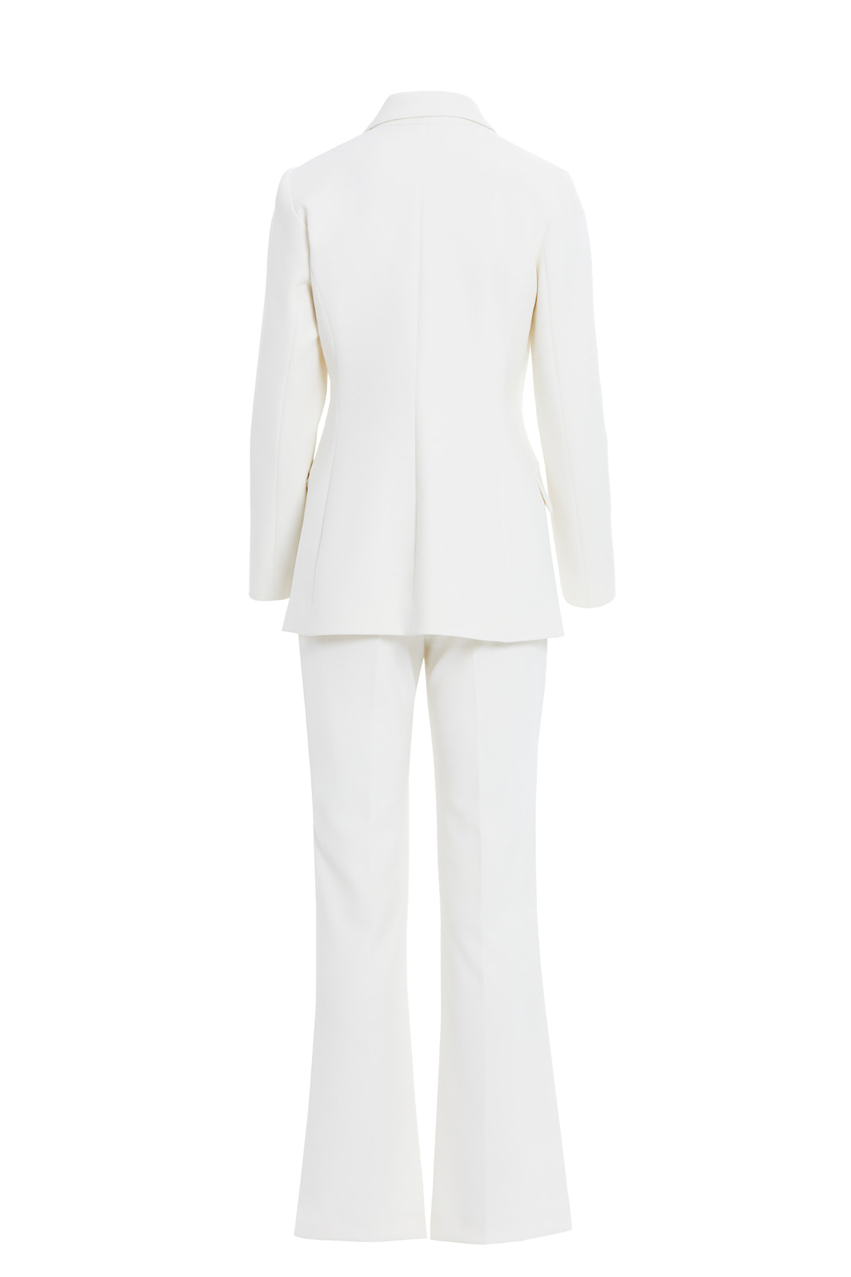 Düğme Detaylı Vücuda Oturan Kruvaze Takım