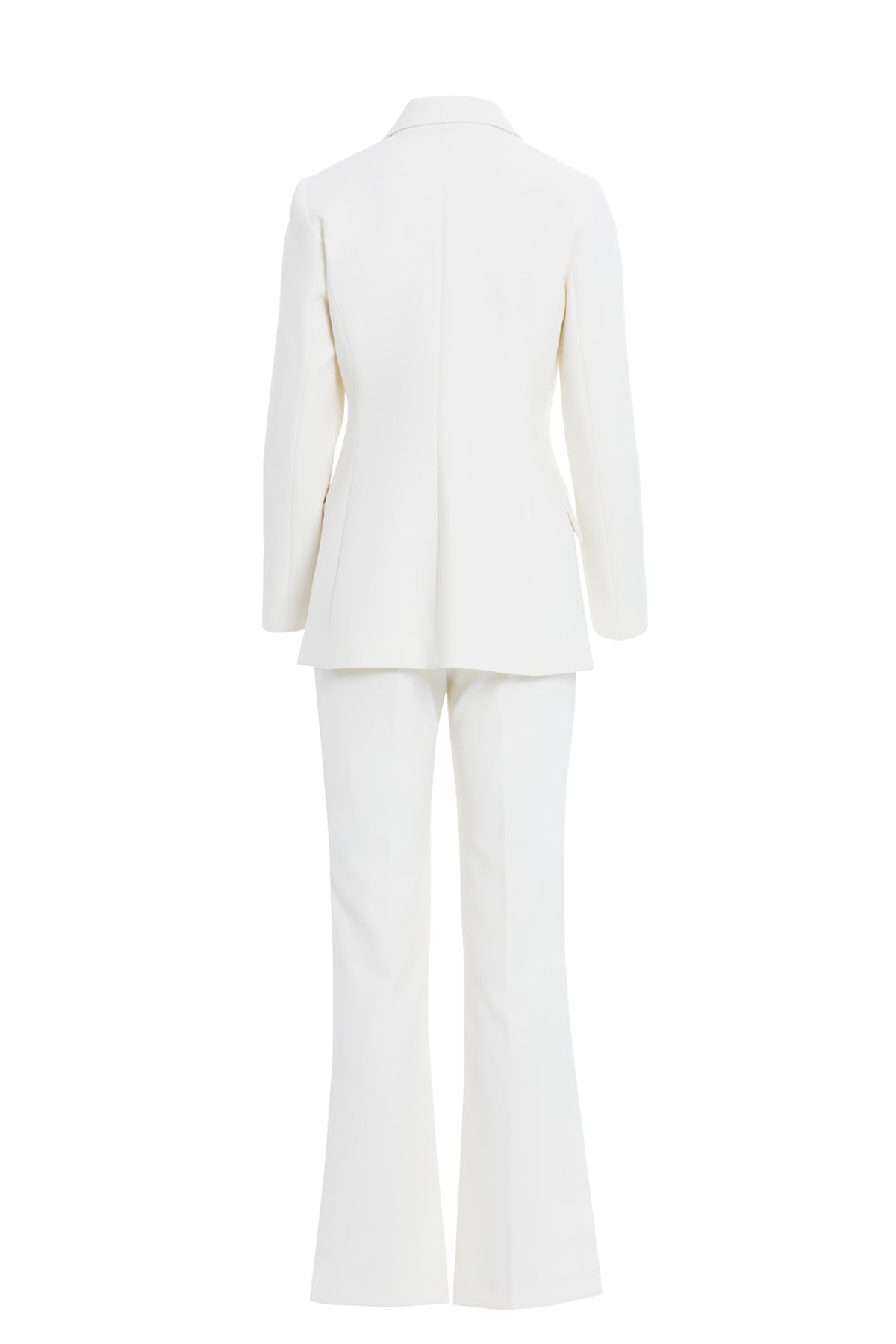 Düğme Detaylı Vücuda Oturan Kruvaze Takım