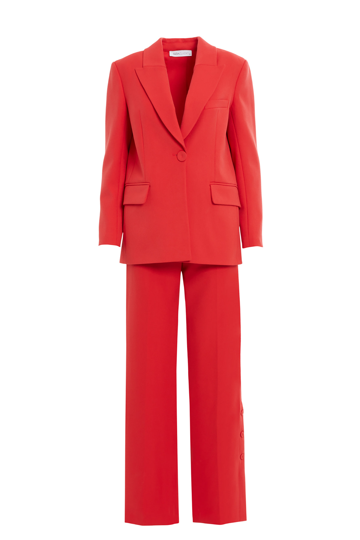 Sırtı Düğme Detaylı Cepli Rahat Kesim Takım