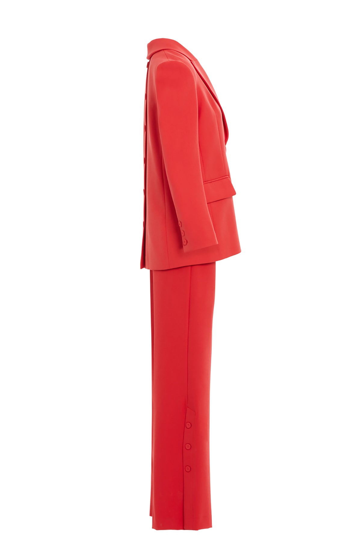 Sırtı Düğme Detaylı Cepli Rahat Kesim Takım