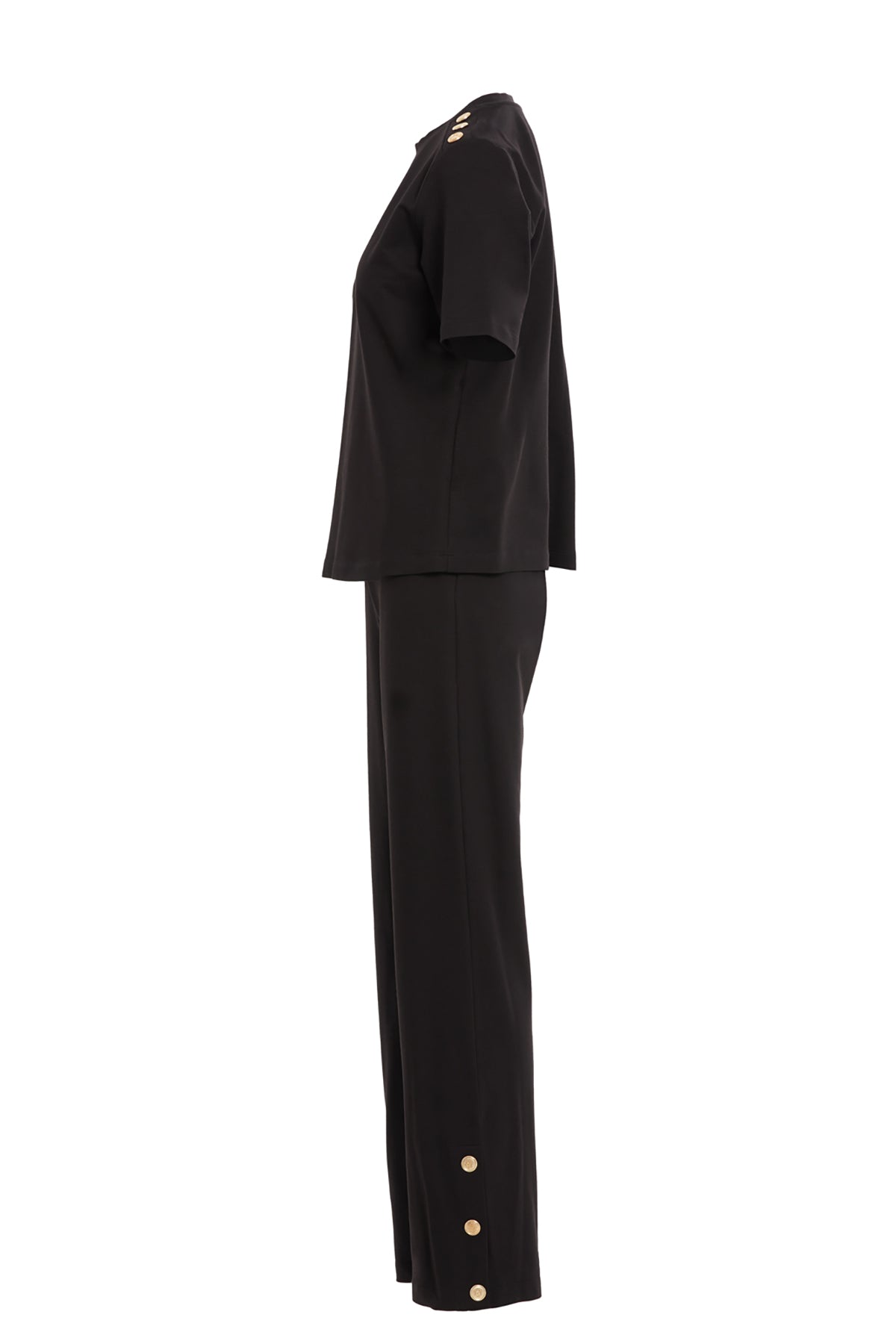 Çıtçıt Detaylı Kısa Kollu Eşofman Takımı