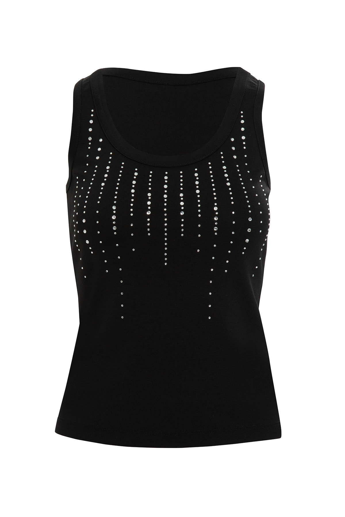 Yuvarlak Yaka Askılı Önü Baskılı Atlet