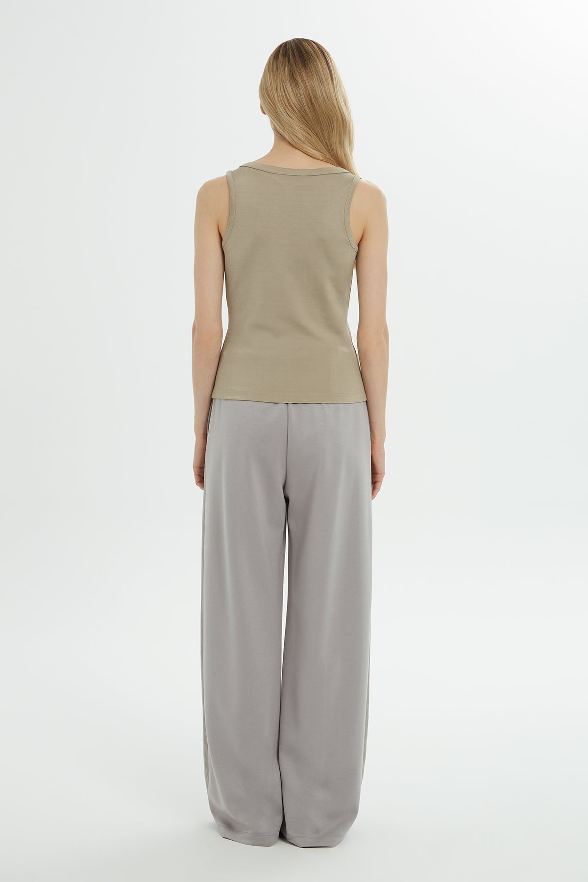 Yuvarlak Yaka Askılı Önü Baskılı Atlet