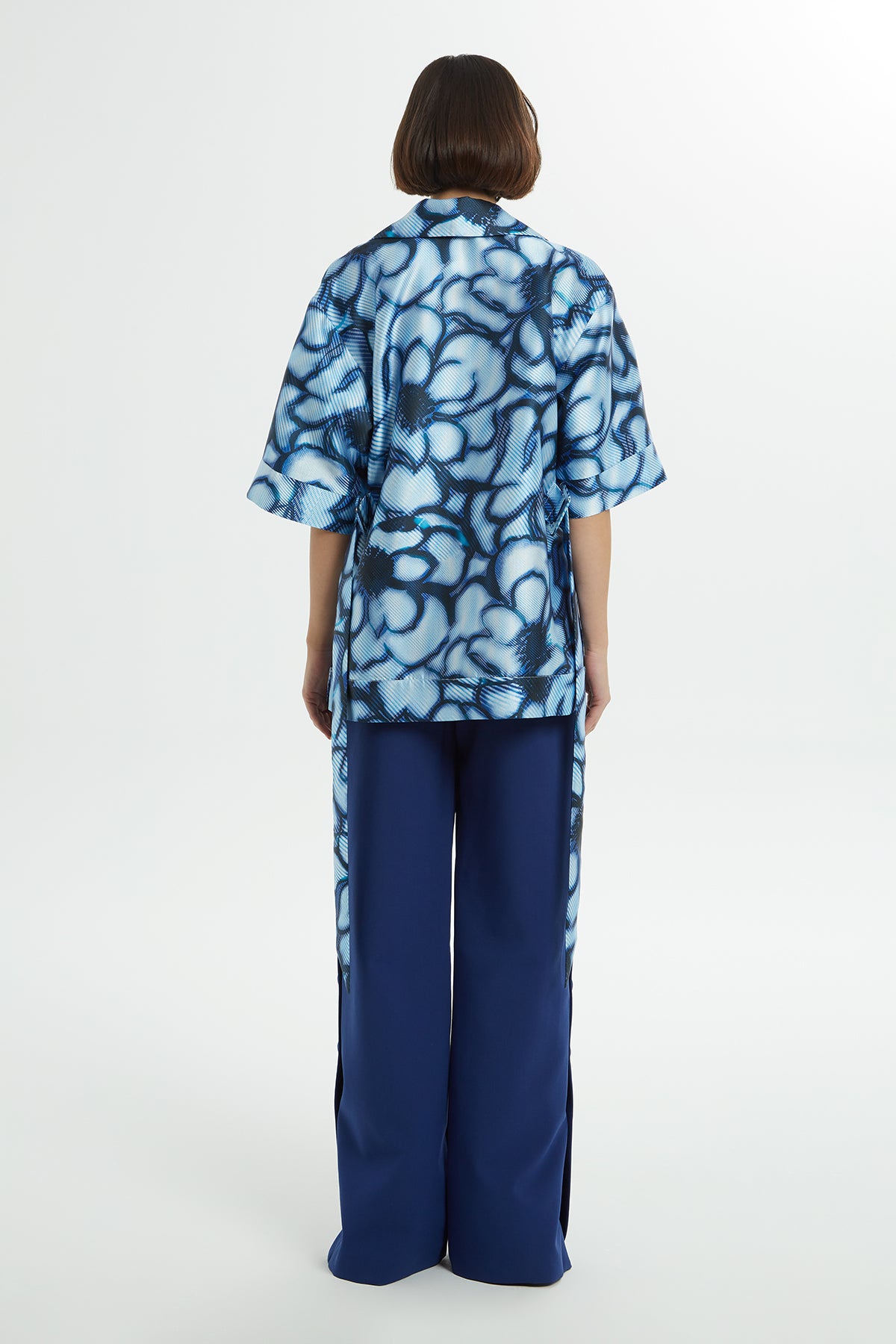 Truvakar Kollu Desenli Oversıze Ceket