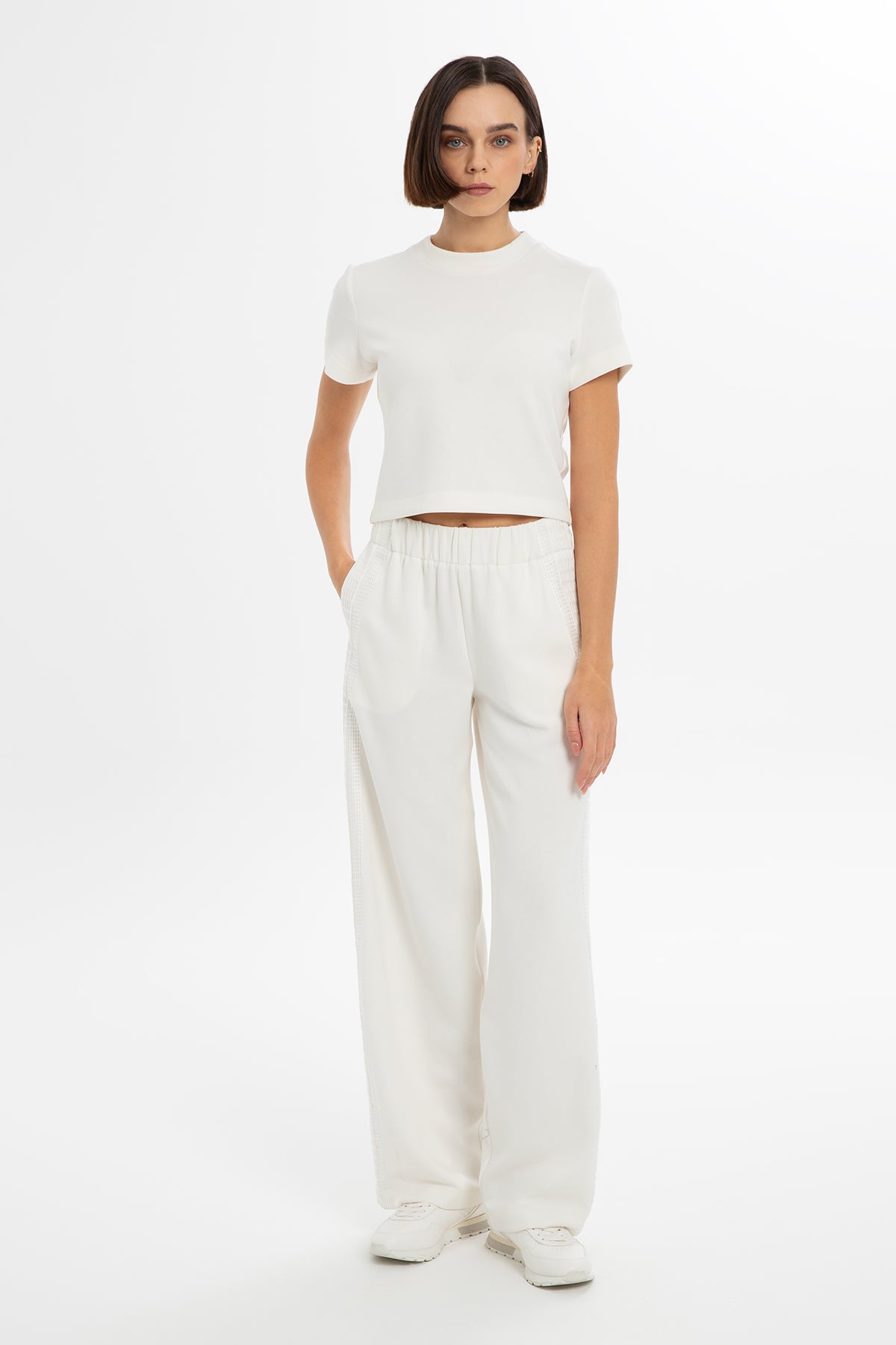 File Detaylı Bol Kesim Eşofman Altı