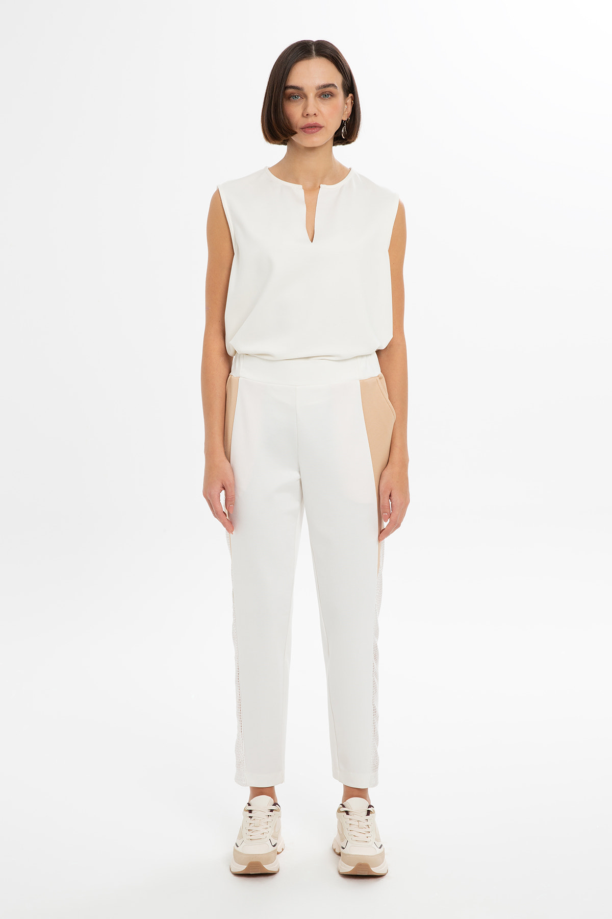 Büyük Cepli Beli Lastikli Eşofman Altı