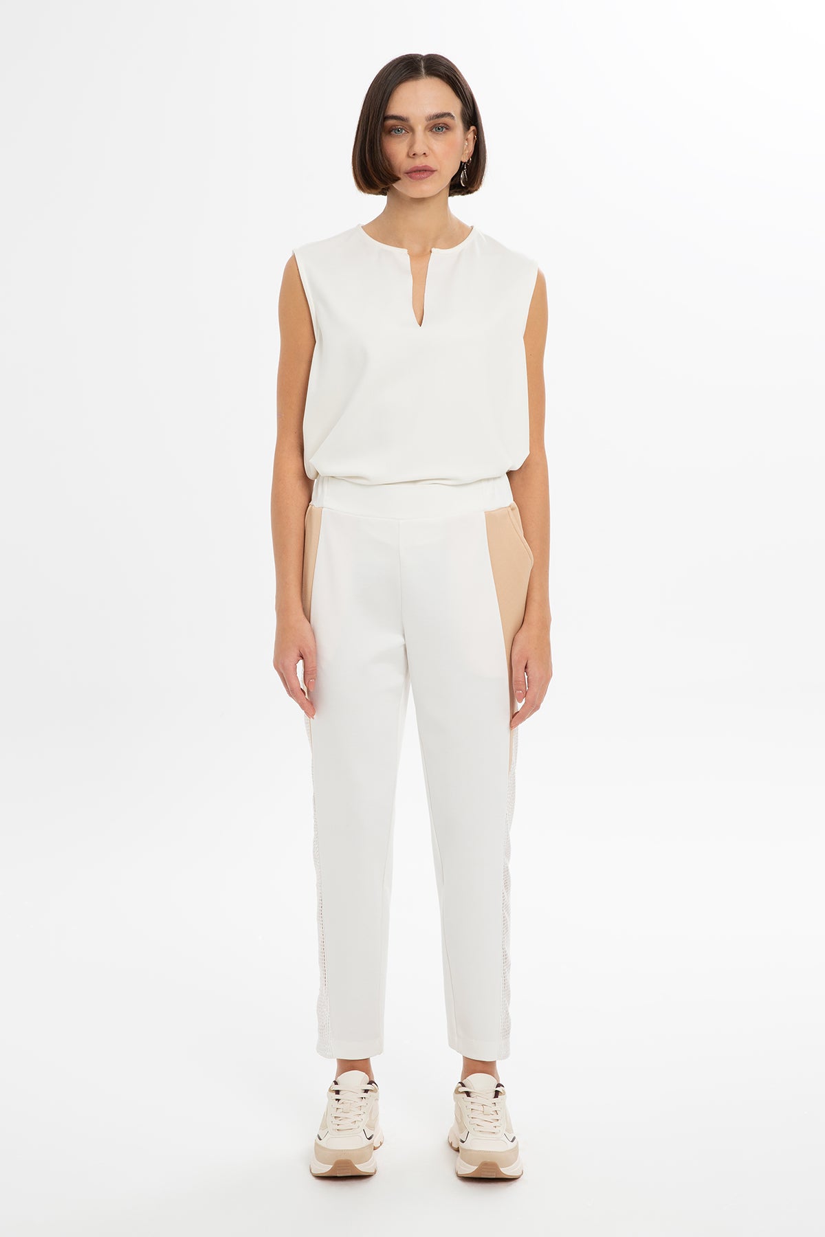 Büyük Cepli Beli Lastikli Eşofman Altı