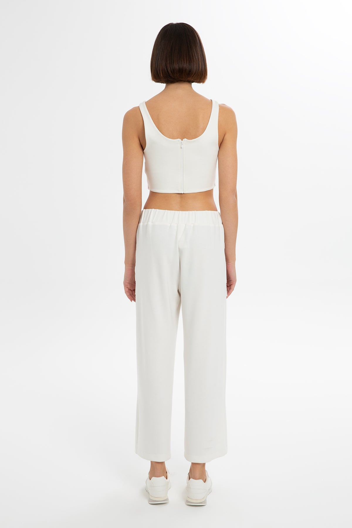 Kalın Askılı Crop Top