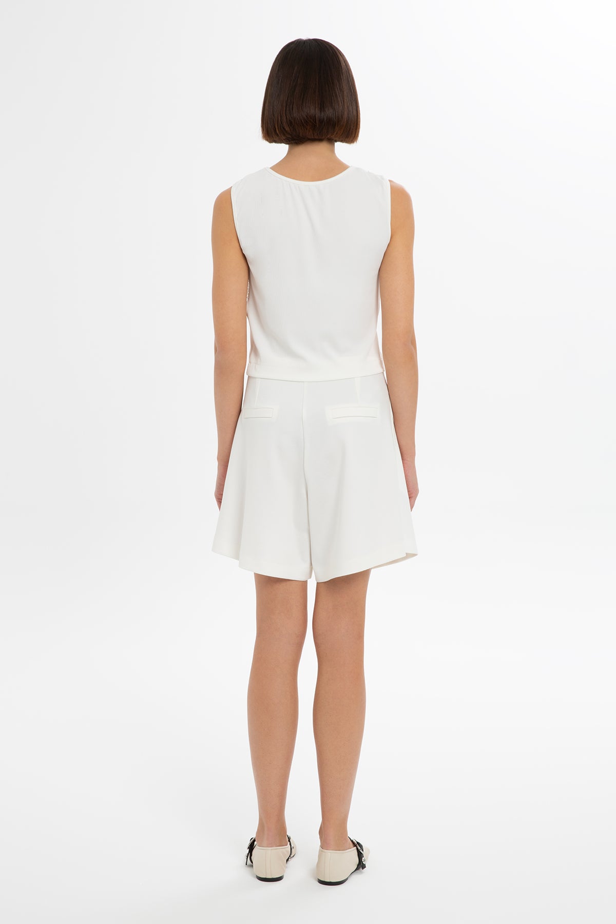 Asimetrik File Detaylı Bluz