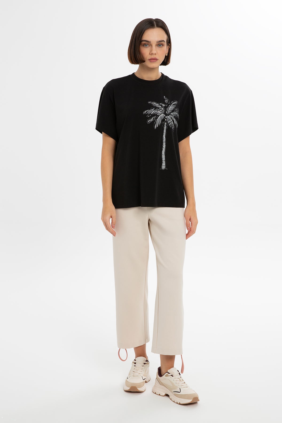 Parlak Taşlı T-shirt