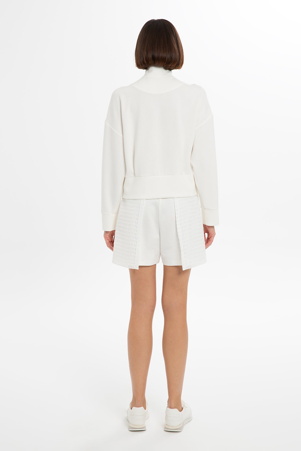 File Detaylı Kısa Eşofman Üstü