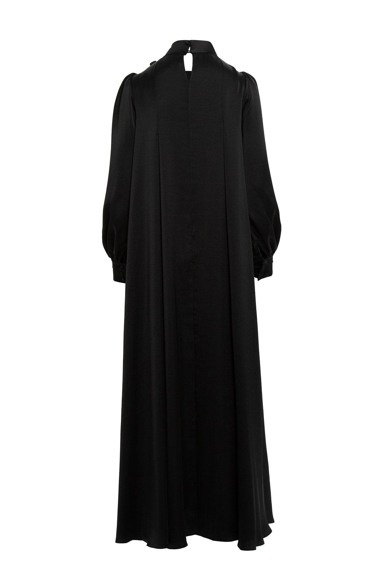 İşlemeli Fiyonk Detaylı Uzun Elbise