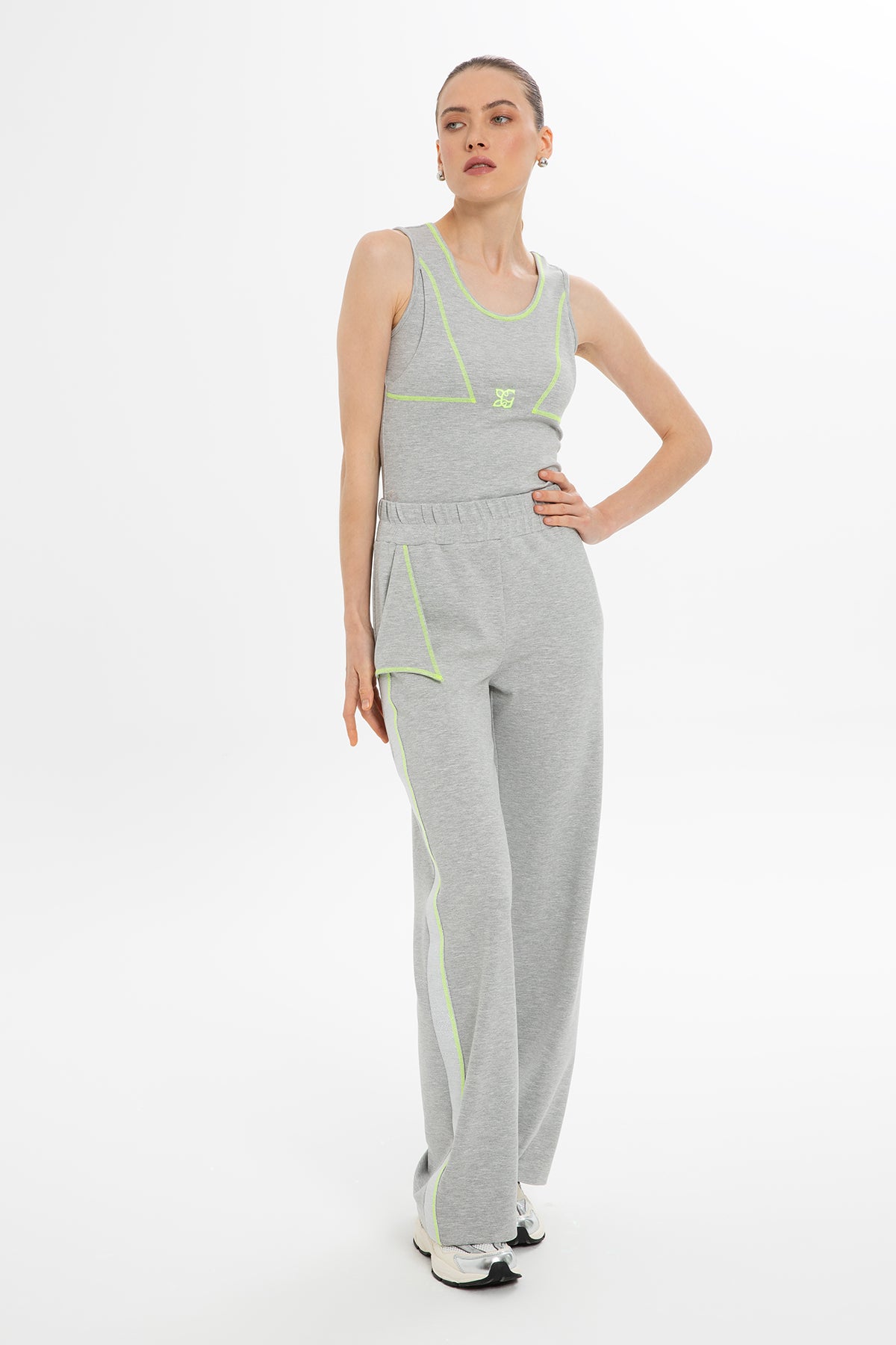 Neon Dikiş Detaylı Eşofman Altı