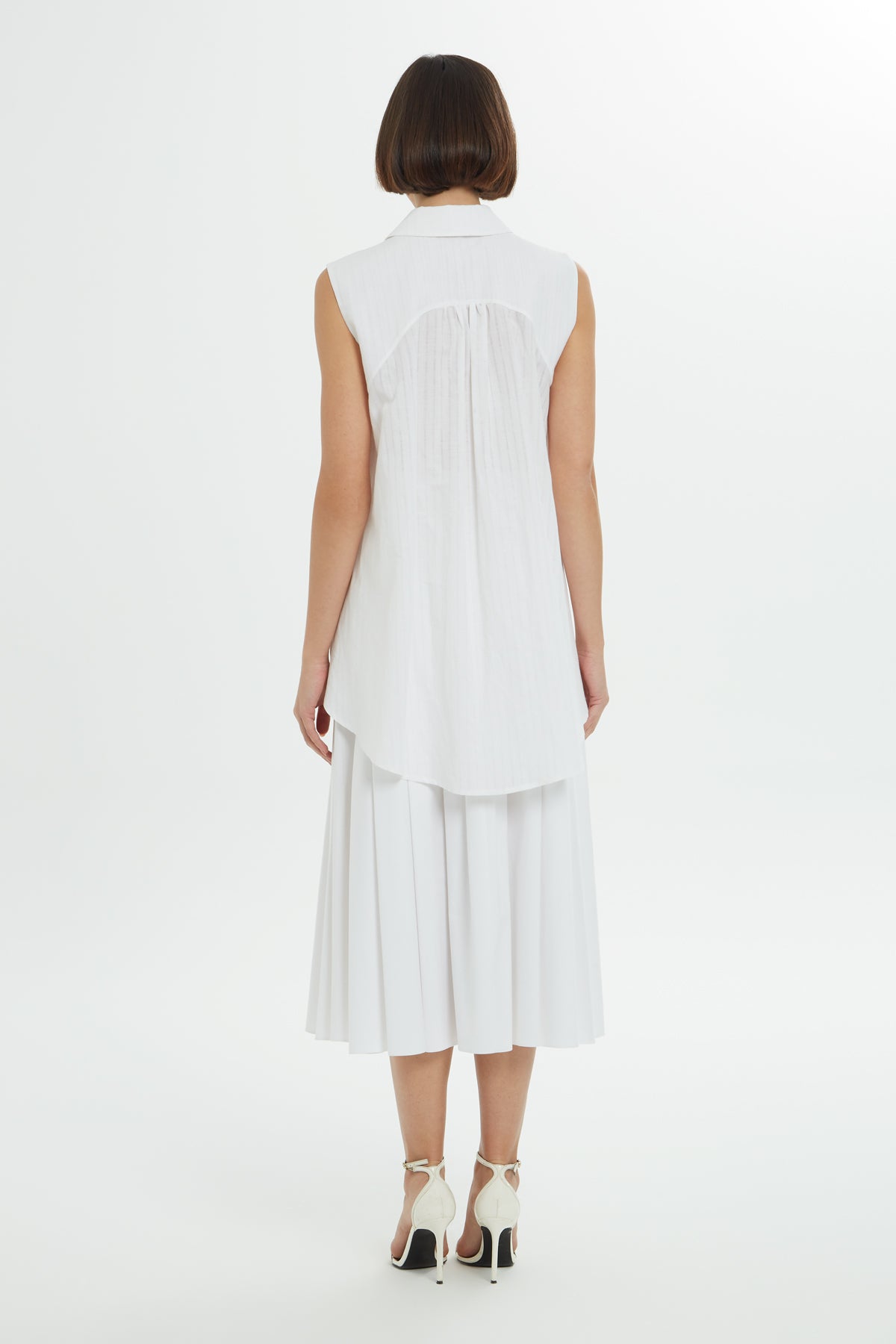 Gömlek Yakalı Pili Detaylı Gömlek