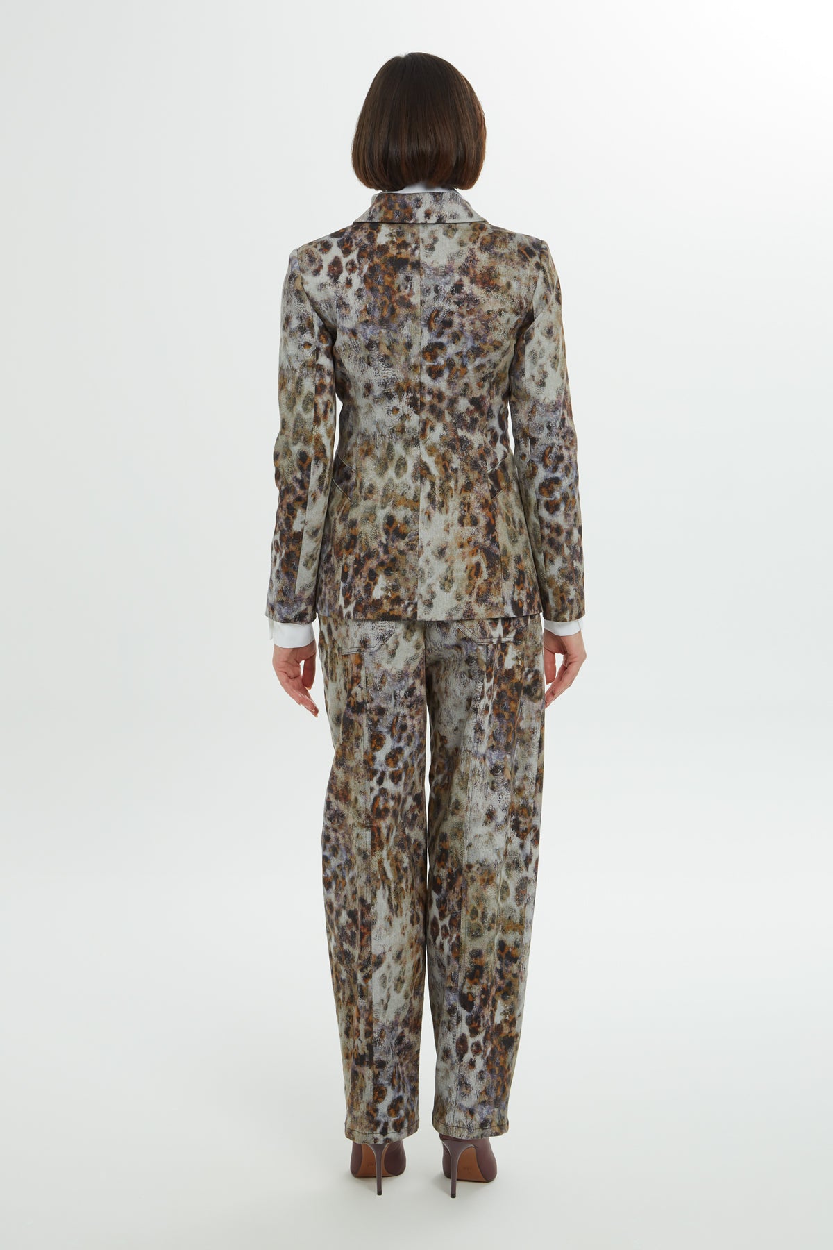 Leopar Desenli Astarlı Ceket