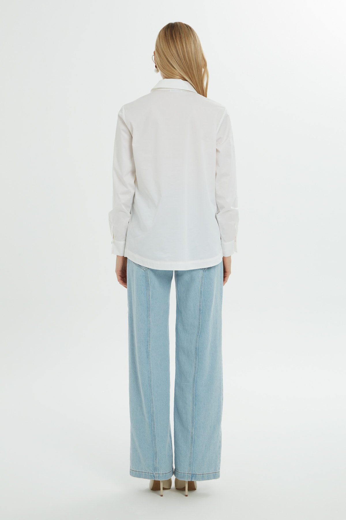 Delikli Uzun Kollu Gömlek