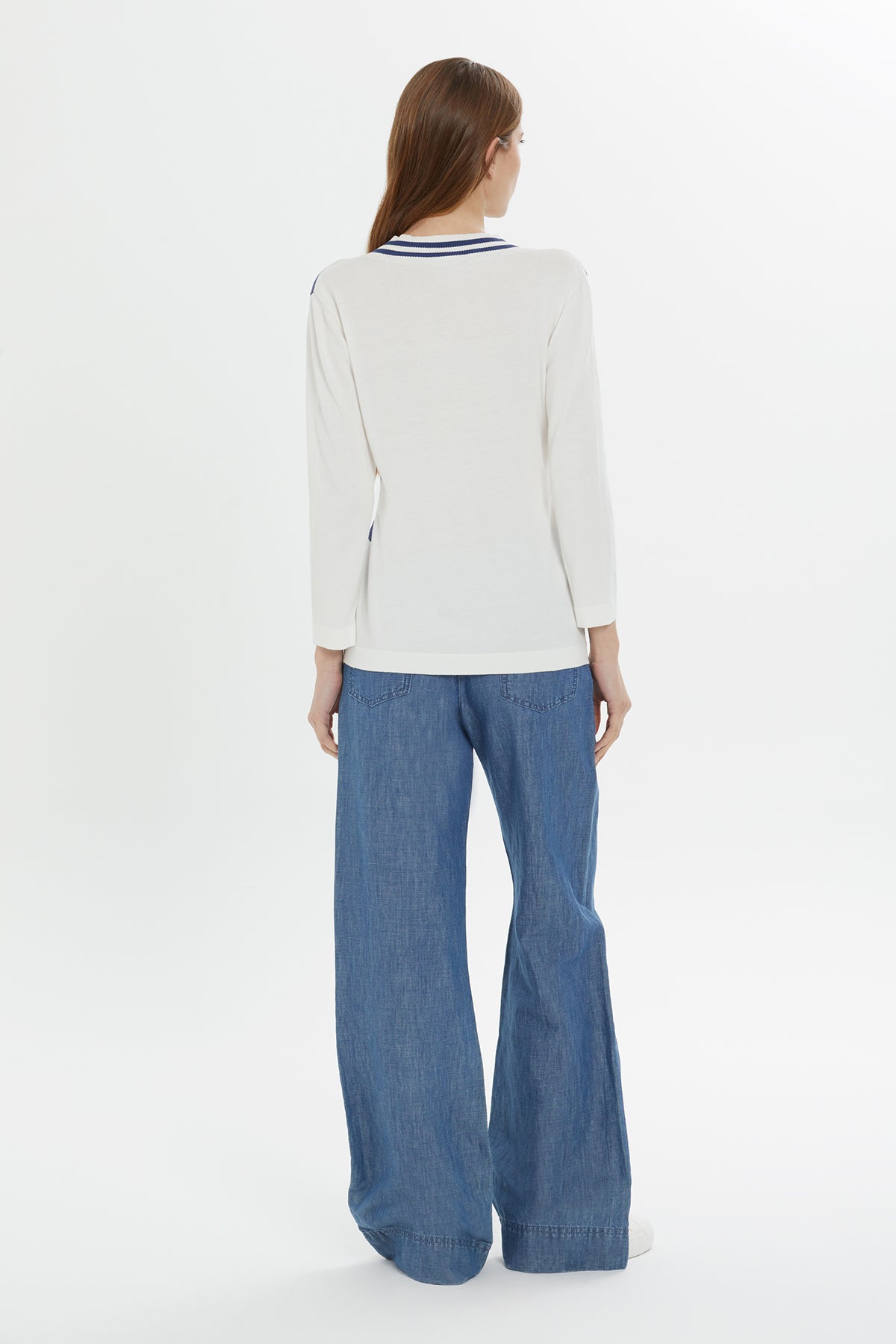 Çizgili Uzun Kollu Bluz