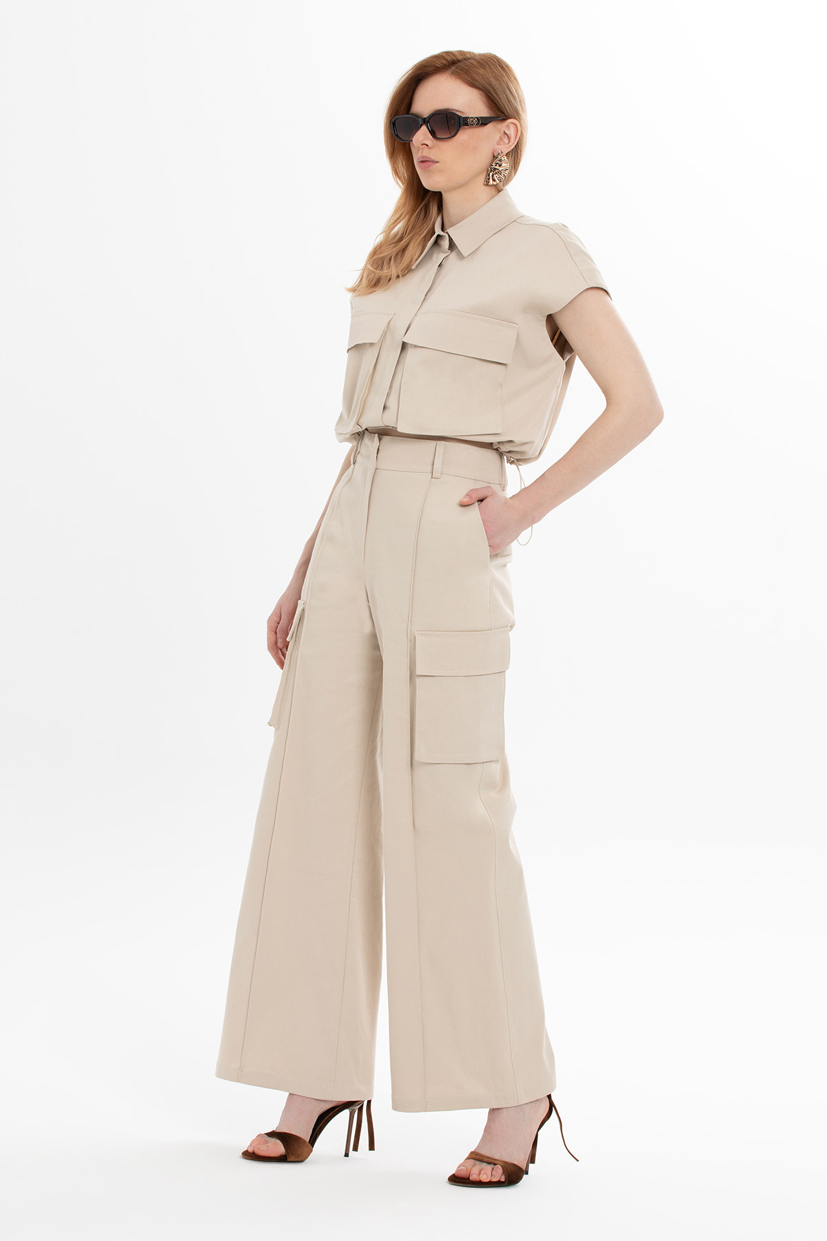 Yanları Cepli Kargo Pantolon