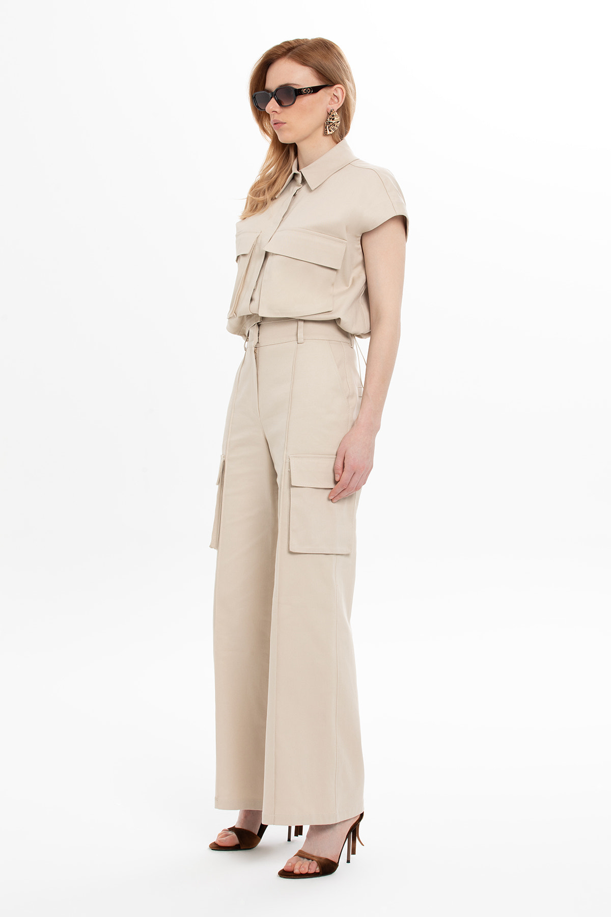 Yanları Cepli Kargo Pantolon