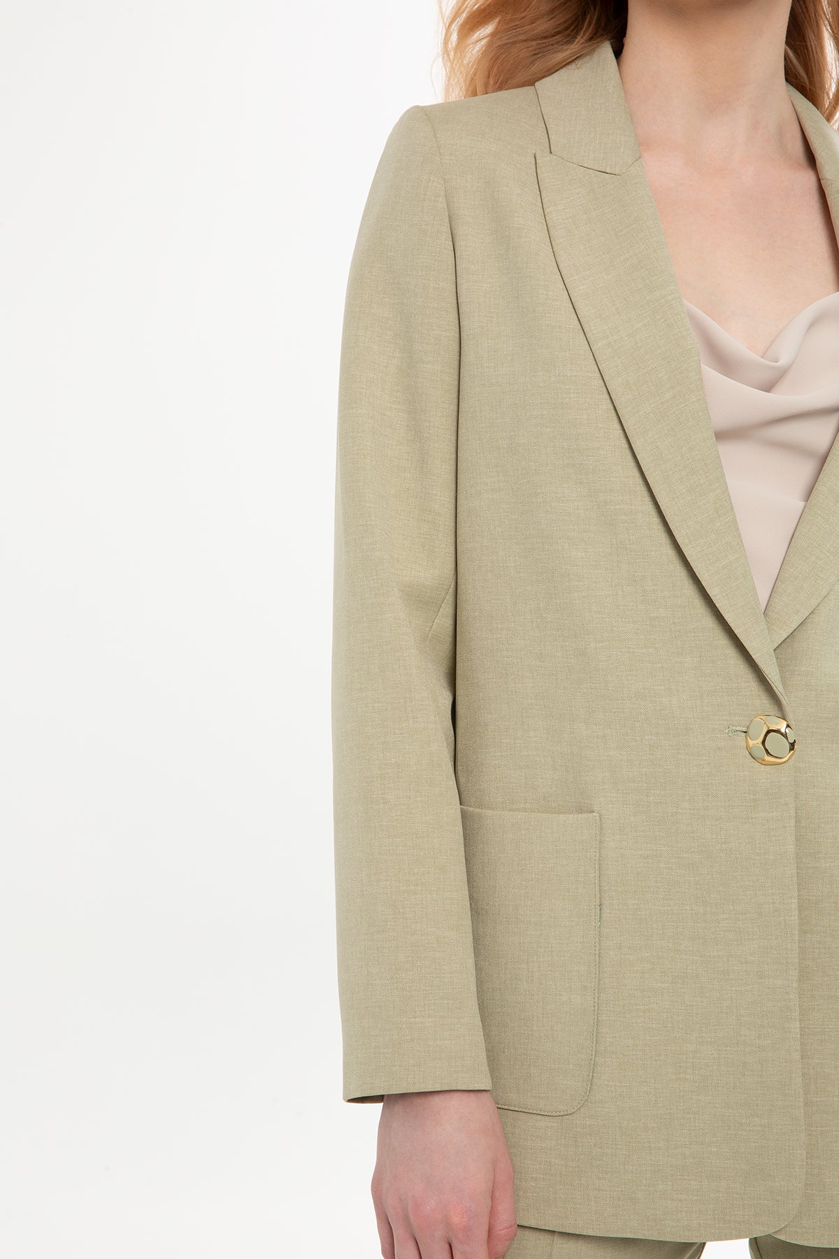 Kruvaze Ceket Ve Double Paça Pantolonlu Takım