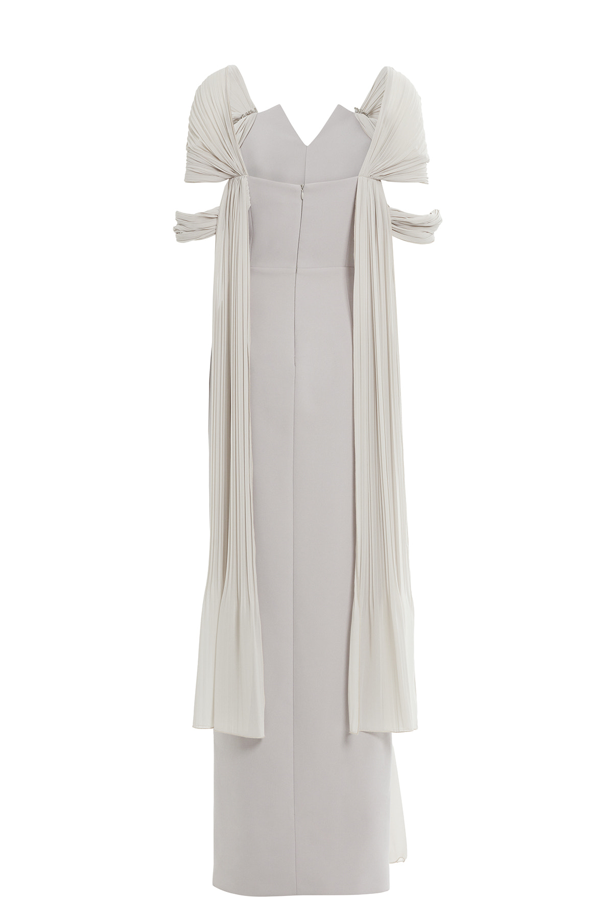 Boncuk İşlemeli Uzun Elbise