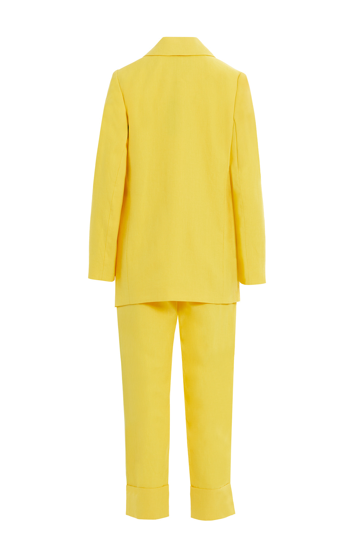 Tek Cep Detaylı Ceket Ve Palazzo Pantolonlu Takım